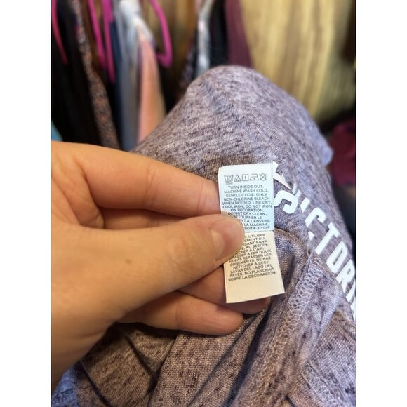 Victoria's Secret Angel Purple Heathered Racerback Tank Knit Stretch NWT Sz M - Picture 10 of 10